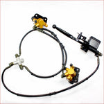 Hydraulic Twin Disc Brake Calipers System + Pads 110cc 125cc Quad Dirt Bike ATV Blygo