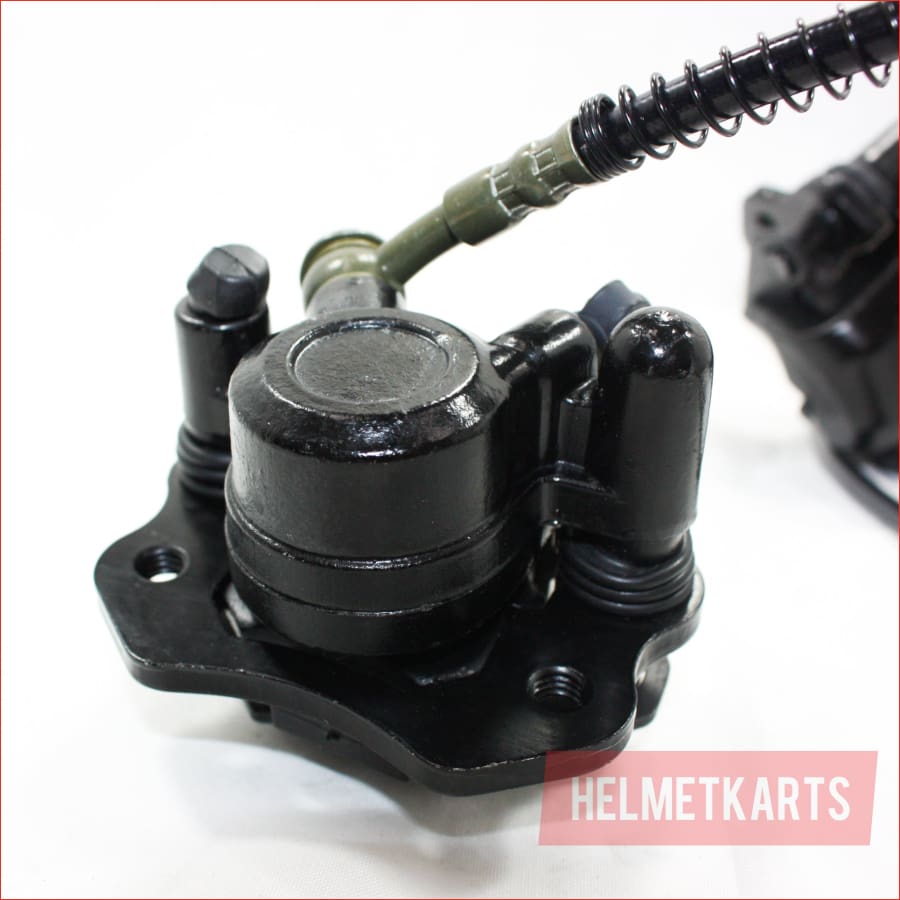 Hydraulic Twin Disc Brake Calipers System + Pads 150cc 250cc Quad Dirt Bike ATV Blygo