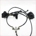 Hydraulic Twin Disc Brake Calipers System + Pads 150cc 250cc Quad Dirt Bike ATV Blygo