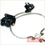Hydraulic Twin Disc Brake Calipers System Pads 250cc 300cc Quad Dirt Bike ATV Blygo