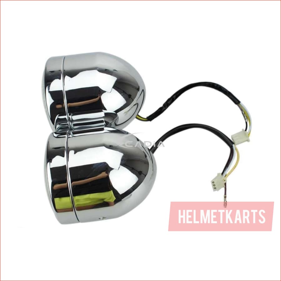 3.5" Dual Chrome Head light - 30/35 watts - Helmetkarts