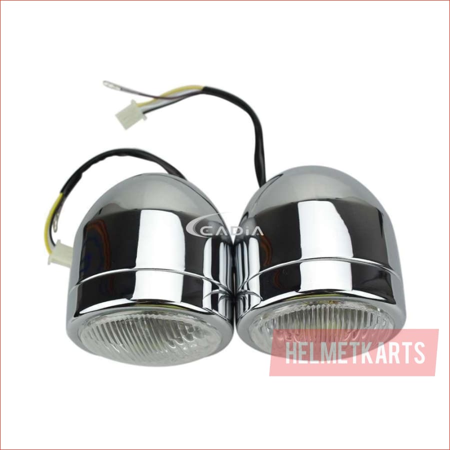 3.5" Dual Chrome Head light - 30/35 watts - Helmetkarts