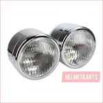 3.5" Dual Chrome Head light - 30/35 watts - Helmetkarts