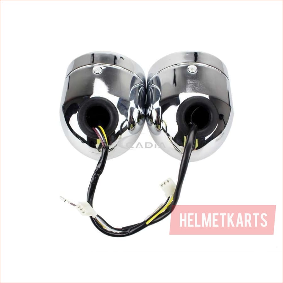 3.5" Dual Chrome Head light - 30/35 watts - Helmetkarts