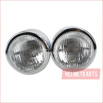 3.5" Dual Chrome Head light - 30/35 watts - Helmetkarts