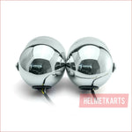 3.5" Dual Chrome Mesh Head light - 40/50 watts - Helmetkarts