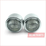 3.5" Dual Chrome Mesh Head light - 40/50 watts - Helmetkarts