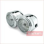 3.5" Dual Chrome Mesh Head light - 40/50 watts - Helmetkarts