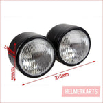 3.5" Dual Matte Black Head light - 30/35 watts - Helmetkarts
