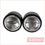 3.5" Dual Matte Black Head light - 30/35 watts - Helmetkarts