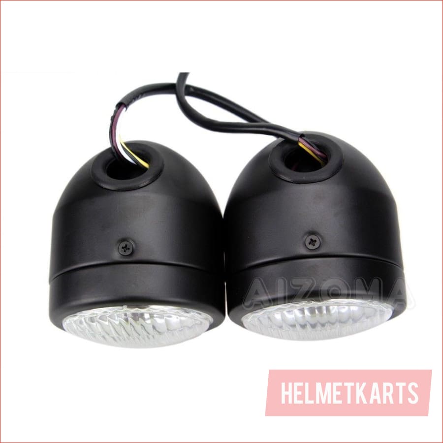3.5" Dual Matte Black Head light - 30/35 watts - Helmetkarts