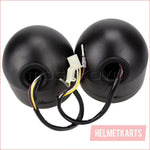 3.5" Dual Matte Black Head light - 30/35 watts - Helmetkarts
