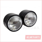 3.5" Dual Matte Black Head light - 30/35 watts - Helmetkarts