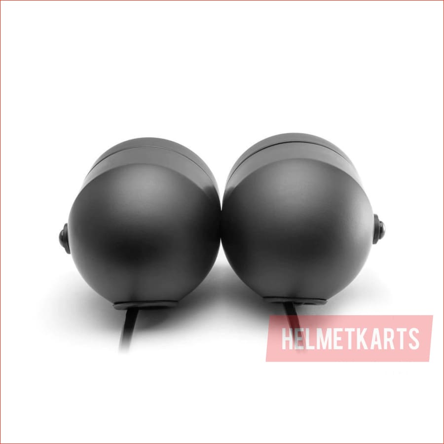 3.5" Dual Matte black Mesh Head light - 40/50 watts - Helmetkarts