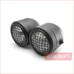 3.5" Dual Matte black Mesh Head light - 40/50 watts - Helmetkarts