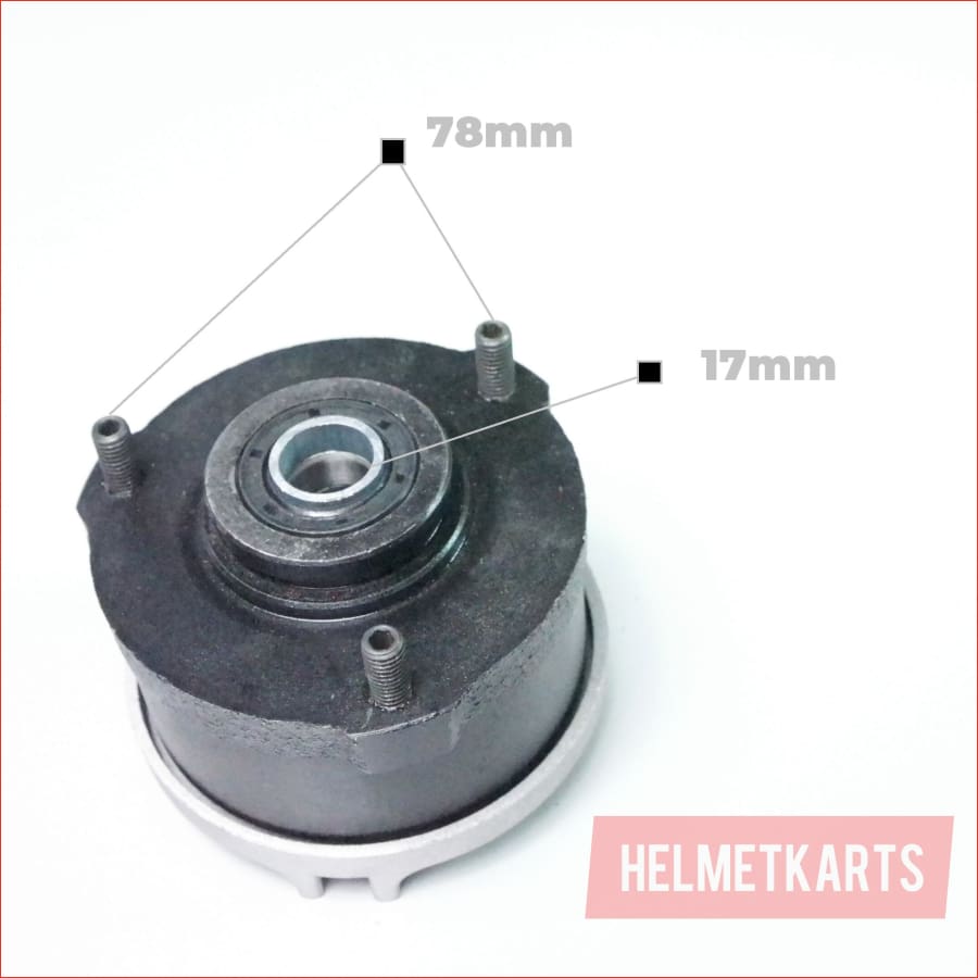 3 / 78mm Stud Drum brake hub (Pair) x2 - Helmetkarts