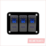 3 Gang Rocker Switch Panel - Helmetkarts