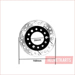 3 stud / 160mm Brake Disc disc rotor system