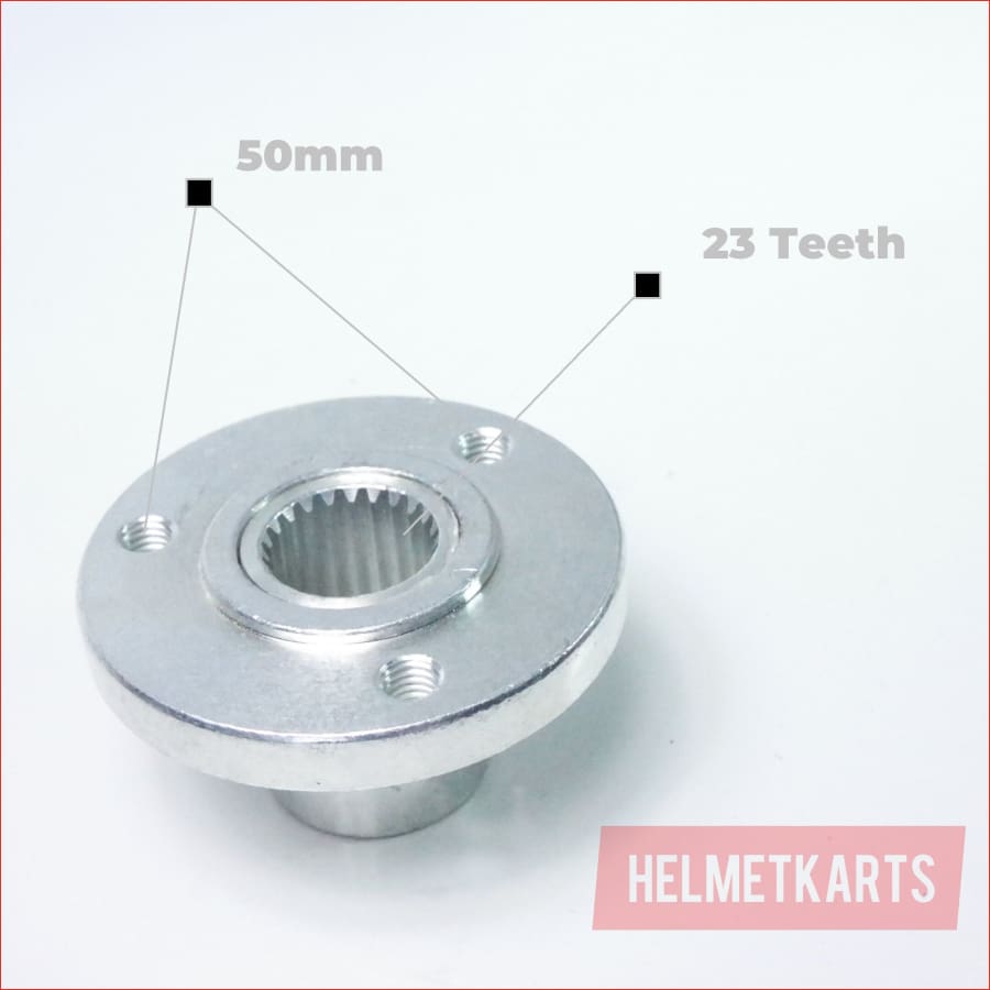 3 Stud / 50mm / 23T Rear wheel hub - Helmetkarts
