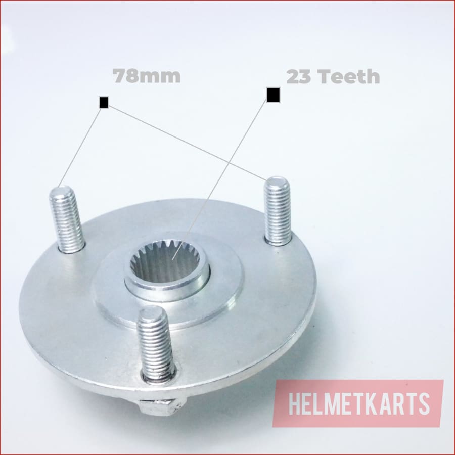 3 Stud / 78mm / 23T Rear wheel hub - Helmetkarts
