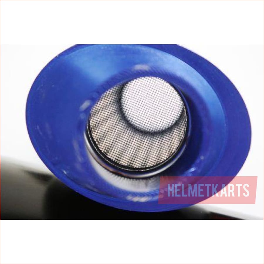 38mm Blue CNC alloy exhaust muffler - Helmetkarts