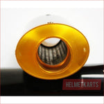 38mm Gold CNC alloy exhaust muffler - Helmetkarts