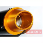 38mm Gold CNC alloy exhaust muffler - Helmetkarts
