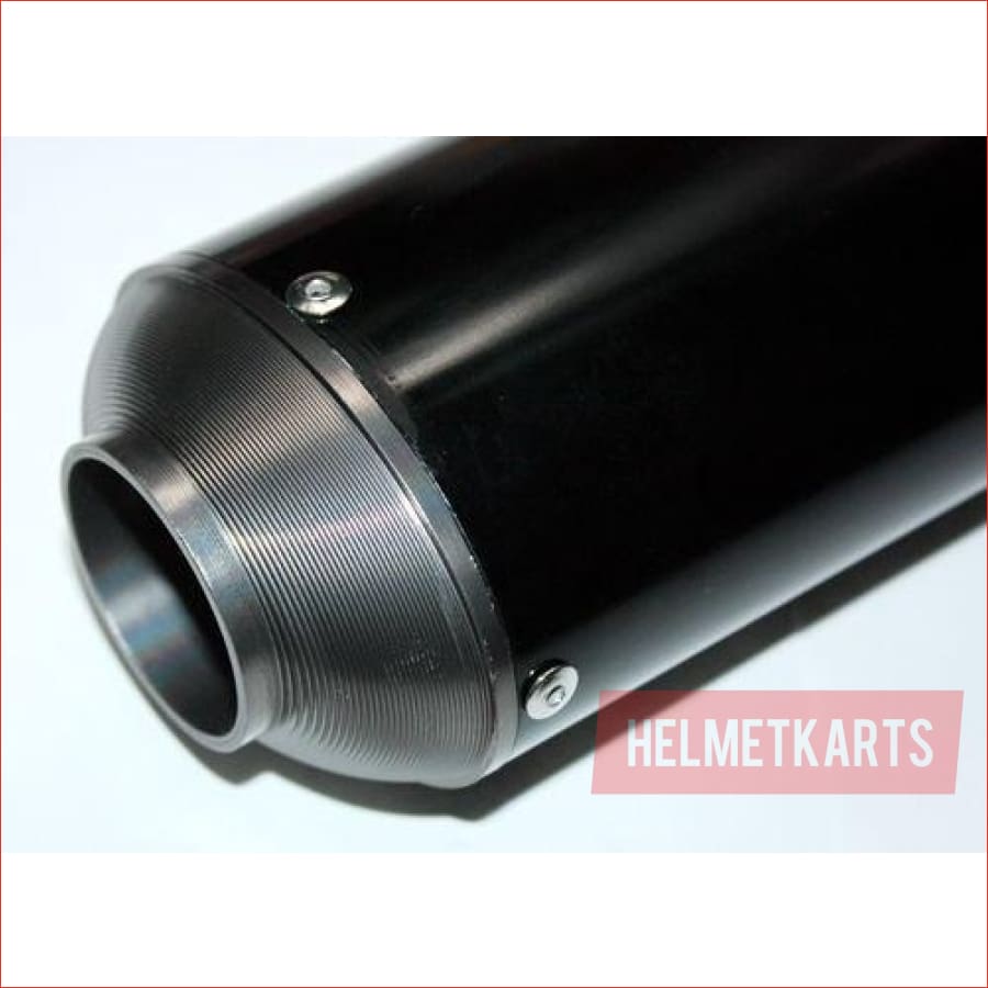 38mm Gun metal CNC alloy exhaust muffler - Helmetkarts