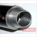 38mm Gun metal CNC alloy exhaust muffler - Helmetkarts