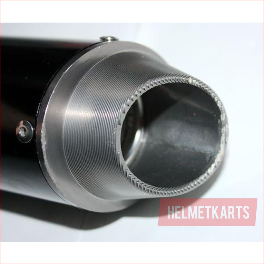 38mm Gun metal CNC alloy exhaust muffler - Helmetkarts