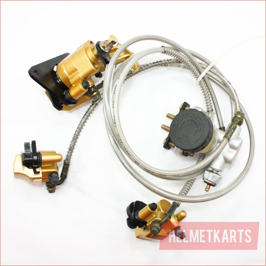 Hydraulic Disc Brake Calipers Pad System 125cc Quad Dirt Bike Dune Buggy Go Kart Blygo