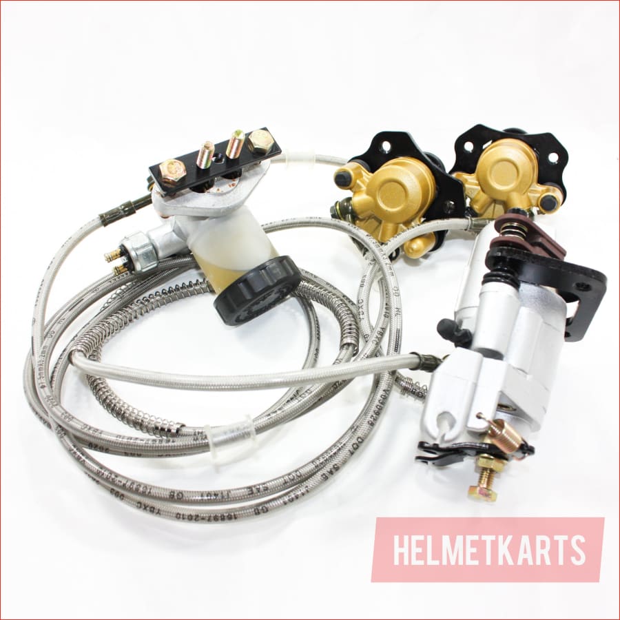 Hydraulic Disc Brake Calipers Pad System 150cc 250cc Quad Dirt Bike Dune Buggy Blygo