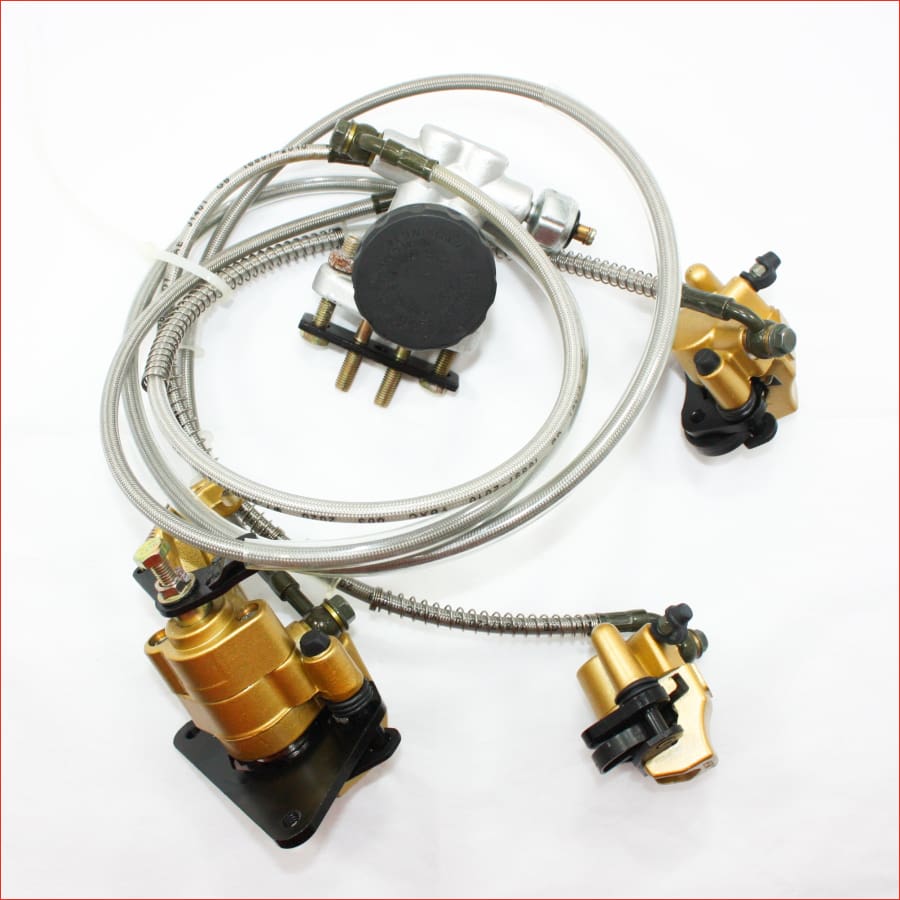 Hydraulic Disc Brake Calipers Pad System 125cc Quad Dirt Bike Dune Buggy Go Kart Blygo