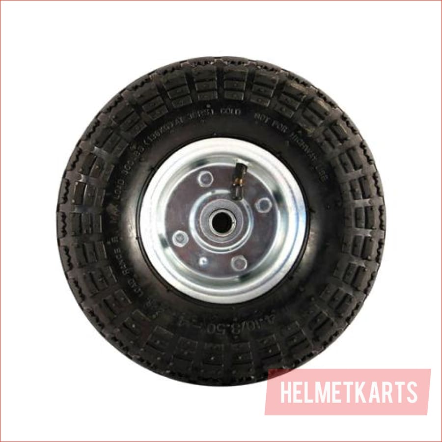 4.10/3.50-4" Pneumatic wheel (rim and tyre) Pair (x2) - Helmetkarts