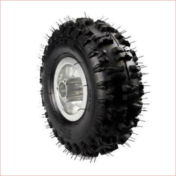 4.10/3.50-4"  Off road wheel (rim and tyre) Pair (x2) - Helmetkarts