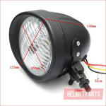 4.5" Matte black Head light - 55 watts - Helmetkarts
