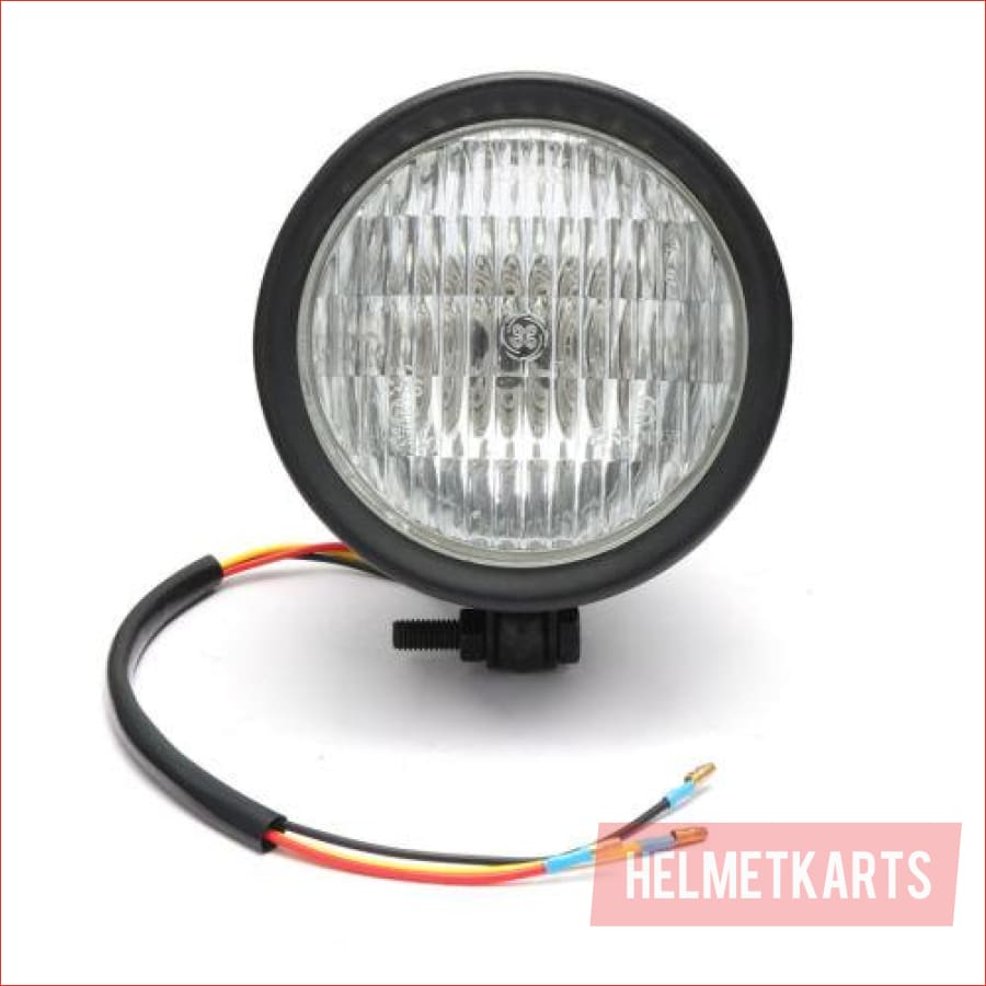 4.5" Matte black Head light - 55 watts - Helmetkarts