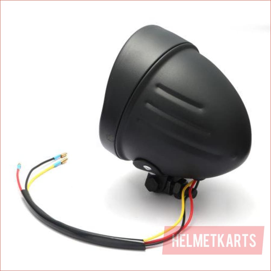 4.5" Matte black Head light - 55 watts - Helmetkarts