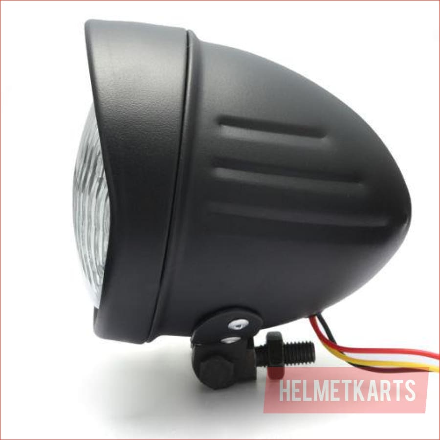 4.5" Matte black Head light - 55 watts - Helmetkarts