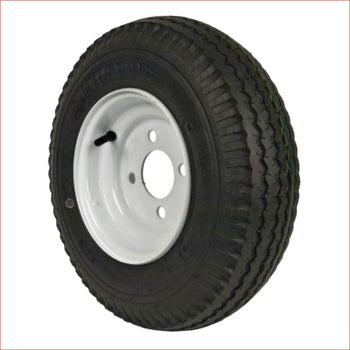 4.80x4-8" 4.8" Skinny wheel (rim and tyre) Pair (x2) - Helmetkarts