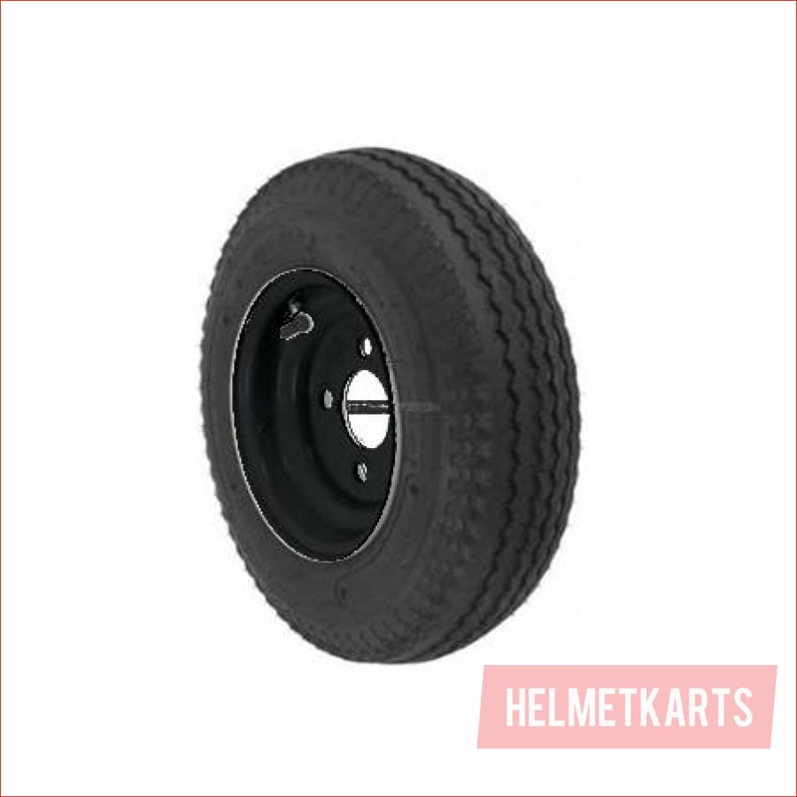 4.80x4-8" 4.8" Skinny wheel (rim and tyre) Pair (x2) - Helmetkarts