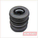 4.80x4-8" 4.8" Skinny wheel (rim and tyre) Pair (x2) - Helmetkarts