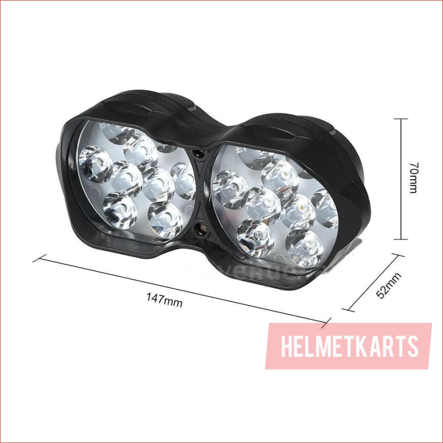 4" LED Spot light 30 watts - Dual Black - Helmetkarts