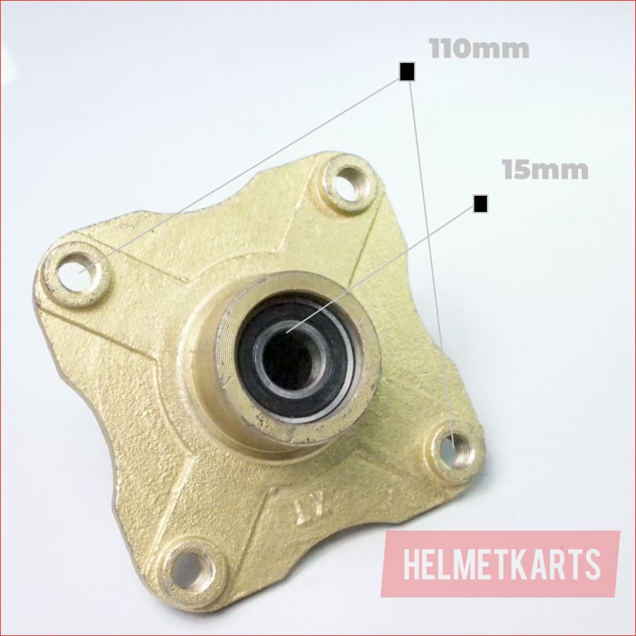 4 Stud / 110mm / 15mm Front wheel hub - Helmetkarts