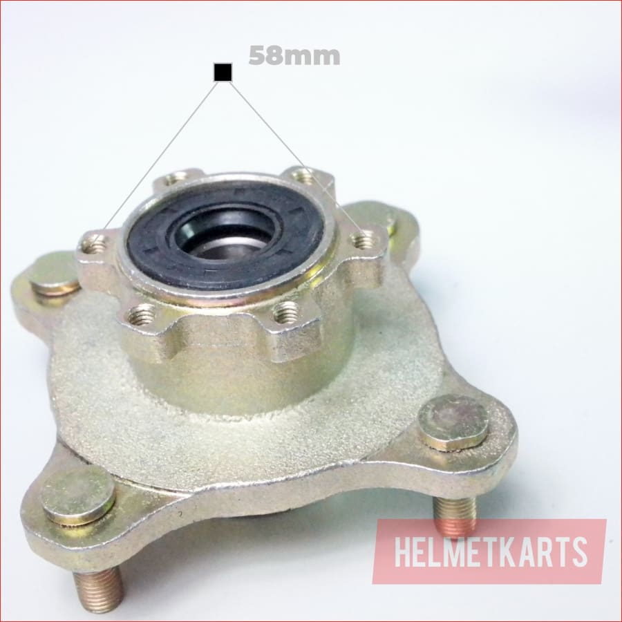 4 Stud / 110mm / 6 Lug rotor carrier Front wheel hub - Helmetkarts