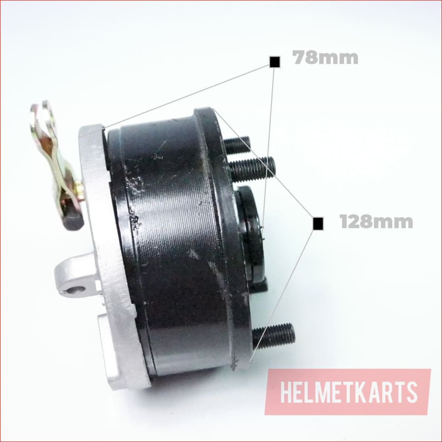 4 Stud / 110mm Drum brake hub (Pair) x2 - Helmetkarts