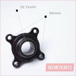 4 Stud / 67mm / 23T Axle hub carrier (A) - Helmetkarts