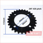 420 / Split sprocket (Various sizes) - Helmetkarts