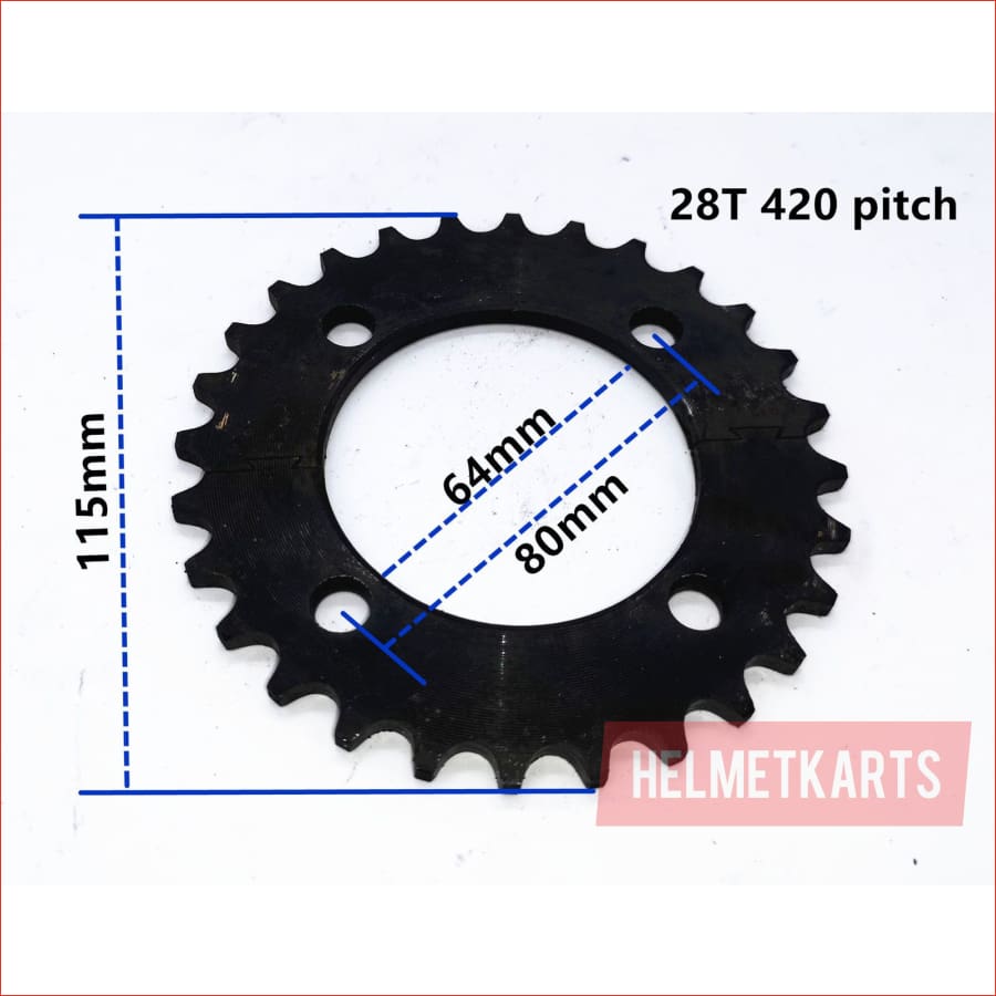 420 / Split sprocket (Various sizes) - Helmetkarts
