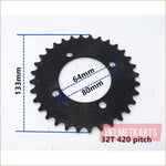 420 / Split sprocket (Various sizes) - Helmetkarts